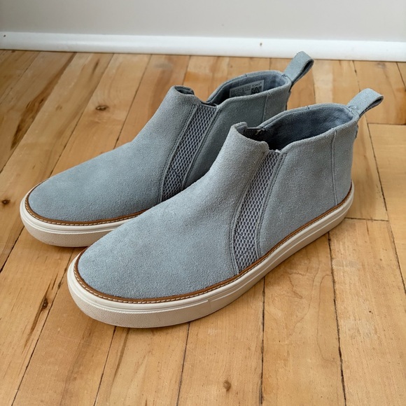 TOM'S Womens Bryce Shoes Stone Grey Suede Size 7.5 Great Condition - Picture 2 of 11